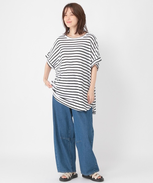 studio CLIP（スタディオクリップ）の「シャドーボーダーBIGTシャツ（Tシャツ/カットソー・レディース・その他4/その他3/その他1/その他2・FREE）」の11枚目の写真