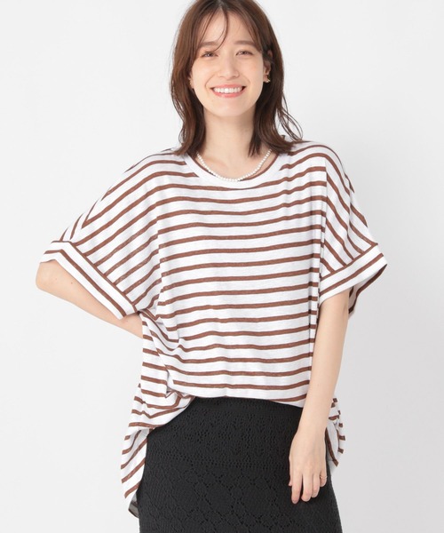 studio CLIP（スタディオクリップ）の「シャドーボーダーBIGTシャツ（Tシャツ/カットソー・レディース・その他4/その他3/その他1/その他2・FREE）」の13枚目の写真