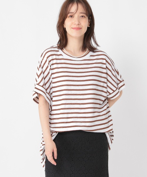 studio CLIP（スタディオクリップ）の「シャドーボーダーBIGTシャツ（Tシャツ/カットソー・レディース・その他4/その他3/その他1/その他2・FREE）」の14枚目の写真