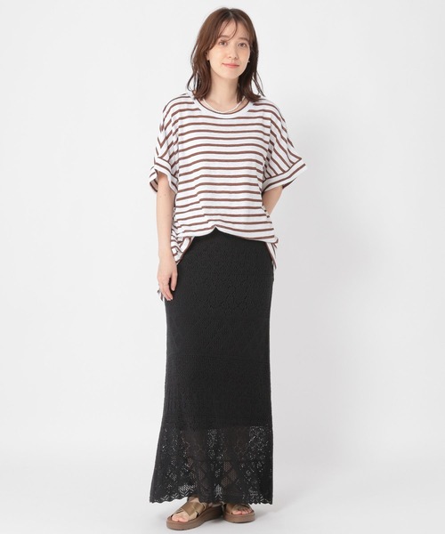 studio CLIP（スタディオクリップ）の「シャドーボーダーBIGTシャツ（Tシャツ/カットソー・レディース・その他4/その他3/その他1/その他2・FREE）」の16枚目の写真