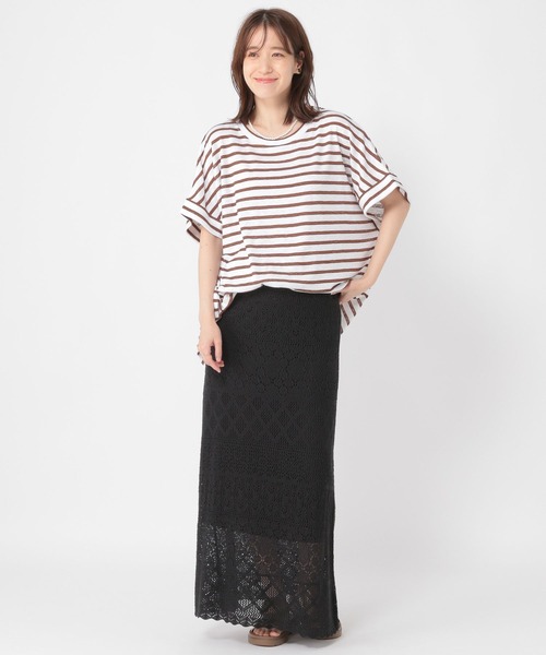 studio CLIP（スタディオクリップ）の「シャドーボーダーBIGTシャツ（Tシャツ/カットソー・レディース・その他4/その他3/その他1/その他2・FREE）」の17枚目の写真