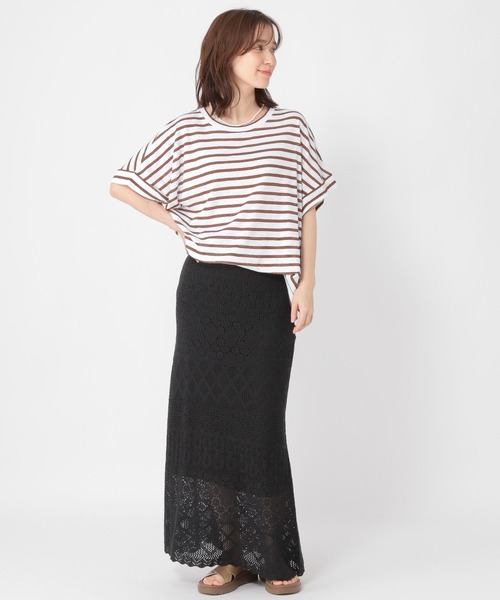 studio CLIP（スタディオクリップ）の「シャドーボーダーBIGTシャツ（Tシャツ/カットソー・レディース・その他4/その他3/その他1/その他2・FREE）」の18枚目の写真