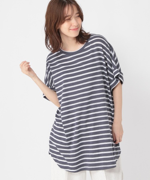 studio CLIP（スタディオクリップ）の「シャドーボーダーBIGTシャツ（Tシャツ/カットソー・レディース・その他4/その他3/その他1/その他2・FREE）」の19枚目の写真