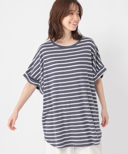 studio CLIP（スタディオクリップ）の「シャドーボーダーBIGTシャツ（Tシャツ/カットソー・レディース・その他4/その他3/その他1/その他2・FREE）」の20枚目の写真