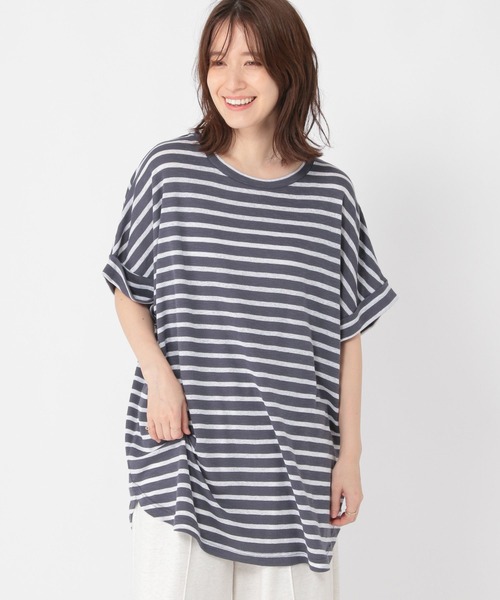 studio CLIP（スタディオクリップ）の「シャドーボーダーBIGTシャツ（Tシャツ/カットソー・レディース・その他4/その他3/その他1/その他2・FREE）」の21枚目の写真