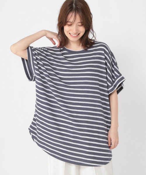 studio CLIP（スタディオクリップ）の「シャドーボーダーBIGTシャツ（Tシャツ/カットソー・レディース・その他4/その他3/その他1/その他2・FREE）」の22枚目の写真