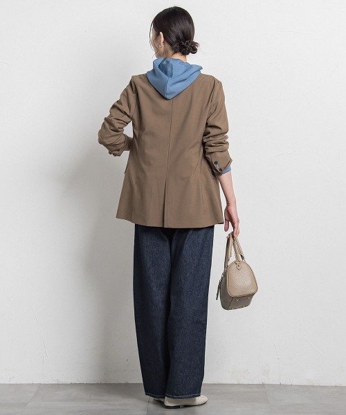 LAUTREAMONT（ロートレアモン）の「【JAPAN BLUE JEANS】デニムワイドパンツ≪洗濯機で洗える≫（デニムパンツ・レディース・ネイビー/ライトブルー・11号/9号/7号）」の10枚目の写真