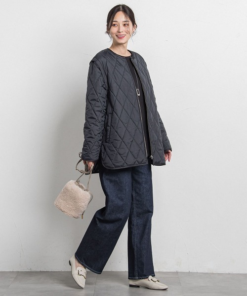 LAUTREAMONT（ロートレアモン）の「【JAPAN BLUE JEANS】デニムワイドパンツ≪洗濯機で洗える≫（デニムパンツ・レディース・ネイビー/ライトブルー・11号/9号/7号）」の7枚目の写真