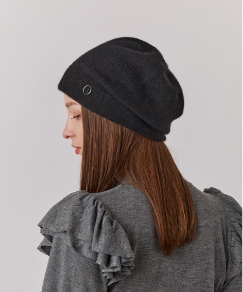 Chapeau d' O（シャポードオー）の「Chapeau d' O  Ca Tuck Beanie / シャポードオー（ニットキャップ/ビーニー・レディース・ブラック/ネイビー/ベージュ/ピンク・FREE）」の7枚目の写真
