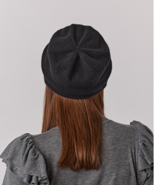 Chapeau d' O（シャポードオー）の「Chapeau d' O  Ca Tuck Beanie / シャポードオー（ニットキャップ/ビーニー・レディース・ブラック/ネイビー/ベージュ/ピンク・FREE）」の8枚目の写真