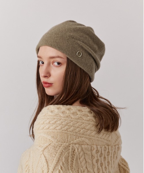 Chapeau d' O（シャポードオー）の「Chapeau d' O  Ca Tuck Beanie / シャポードオー（ニットキャップ/ビーニー・レディース・ブラック/ネイビー/ベージュ/ピンク・FREE）」の14枚目の写真