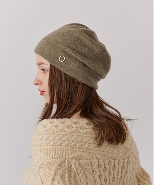 Chapeau d' O（シャポードオー）の「Chapeau d' O  Ca Tuck Beanie / シャポードオー（ニットキャップ/ビーニー・レディース・ブラック/ネイビー/ベージュ/ピンク・FREE）」の15枚目の写真