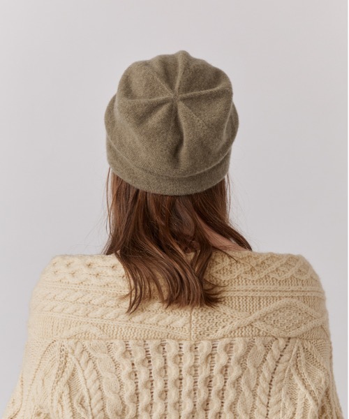 Chapeau d' O（シャポードオー）の「Chapeau d' O  Ca Tuck Beanie / シャポードオー（ニットキャップ/ビーニー・レディース・ブラック/ネイビー/ベージュ/ピンク・FREE）」の16枚目の写真