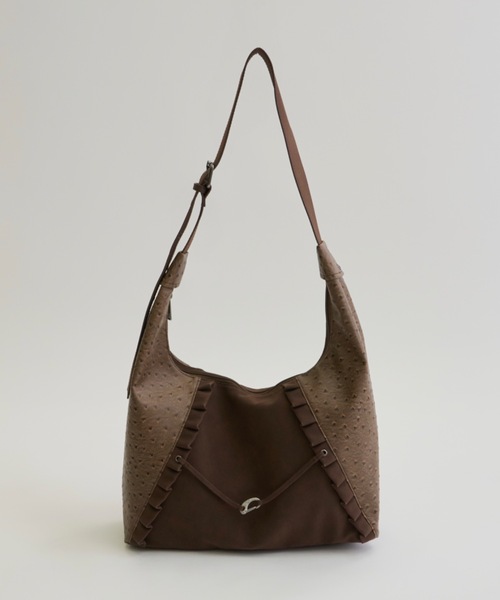 DTYYPE(ドタイプ)の「オーストリッチライクドッキングショルダーバッグ(ショルダーバッグ・レディース・ブラウン/ブラック・FREE)」の13枚目の写真