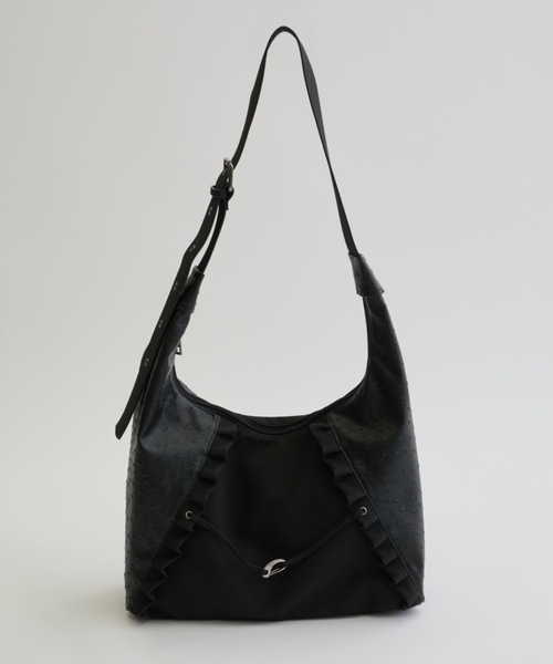 DTYYPE(ドタイプ)の「オーストリッチライクドッキングショルダーバッグ(ショルダーバッグ・レディース・ブラウン/ブラック・FREE)」の4枚目の写真