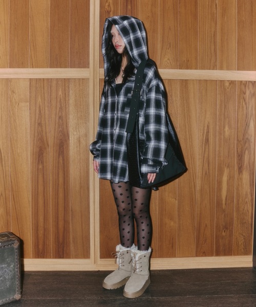 DTYYPE(ドタイプ)の「オーストリッチライクドッキングショルダーバッグ(ショルダーバッグ・レディース・ブラウン/ブラック・FREE)」の9枚目の写真