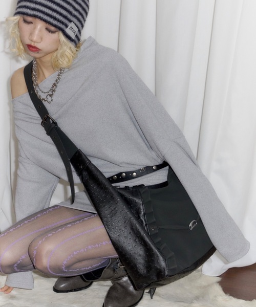 DTYYPE(ドタイプ)の「オーストリッチライクドッキングショルダーバッグ(ショルダーバッグ・レディース・ブラウン/ブラック・FREE)」の17枚目の写真