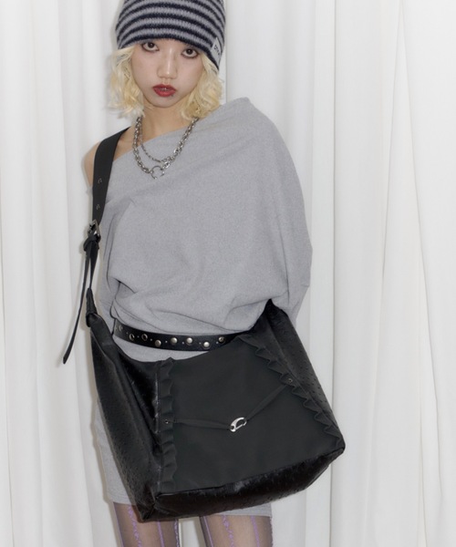 DTYYPE(ドタイプ)の「オーストリッチライクドッキングショルダーバッグ(ショルダーバッグ・レディース・ブラウン/ブラック・FREE)」の16枚目の写真