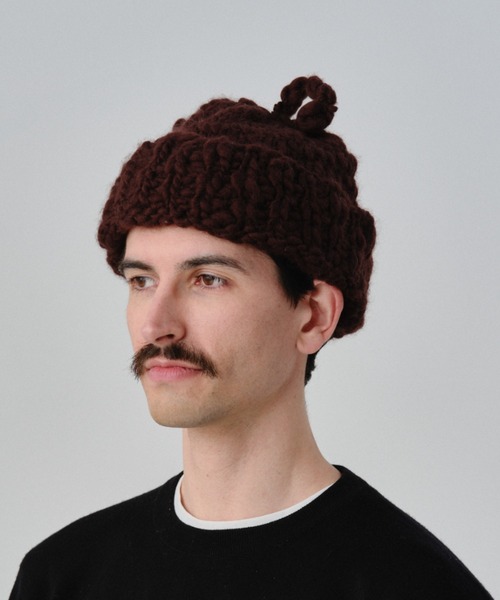 Nine Tailor（ナインテイラー）の「Nine Tailor Cockscomb Watch (N-1549)（ニットキャップ/ビーニー・メンズ・ブラウン/ブラック/アイボリー・FREE）」の3枚目の写真