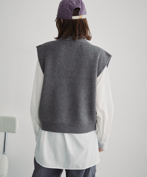 Auntie Rosa Holiday（アンティローザホリデー）の「オーバーサイズレギュラーカラーシャツ（シャツ/ブラウス・レディース・ネイビー/その他/オフホワイト/チャコールグレー/ブルー/ピンク/ストライプ・FREE）」の12枚目の写真