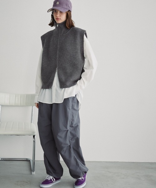 Auntie Rosa Holiday（アンティローザホリデー）の「オーバーサイズレギュラーカラーシャツ（シャツ/ブラウス・レディース・ネイビー/その他/オフホワイト/チャコールグレー/ブルー/ピンク/ストライプ・FREE）」の13枚目の写真