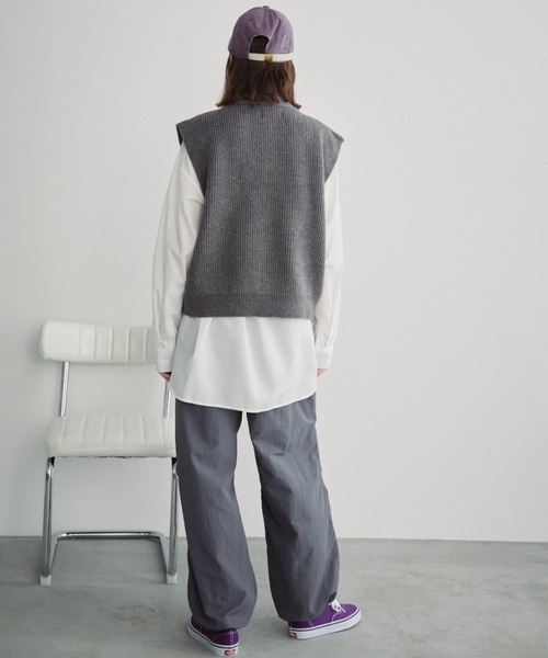 Auntie Rosa Holiday（アンティローザホリデー）の「オーバーサイズレギュラーカラーシャツ（シャツ/ブラウス・レディース・ネイビー/その他/オフホワイト/チャコールグレー/ブルー/ピンク/ストライプ・FREE）」の16枚目の写真