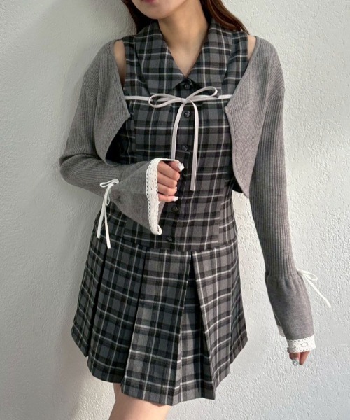 セール】ベルスリーブリボンボレロ（カーディガン/ボレロ）｜OLIVE des