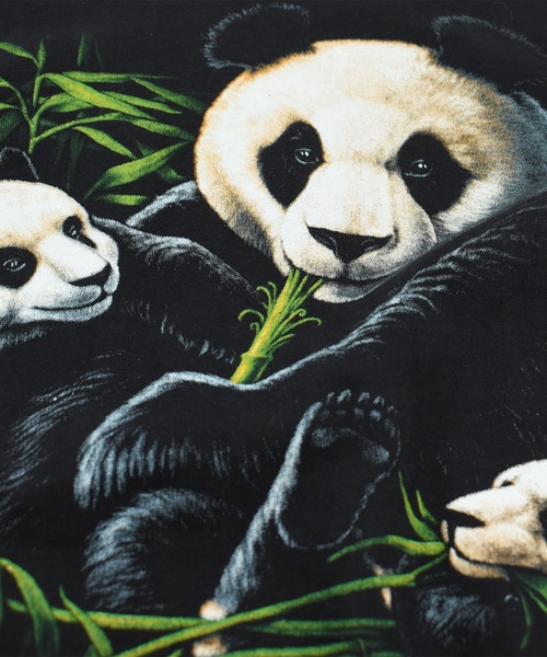 VINTAGE(ヴィンテージ)の「【USED】90’s METAL HEAVEN “PANDA” アニマル Tシャツ(Tシャツ/カットソー・メンズ・ブラック・X-LARGE)」の3枚目の写真