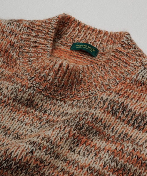 WILD LIFE TAILOR】MELANGE LOW GAUGE KNIT（ニット/セーター
