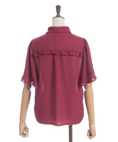 axes femme（アクシーズファム）の「レース使いリボンブラウス（シャツ/ブラウス・レディース・ブラック/レッド/キナリ・FREE）」の15枚目の写真