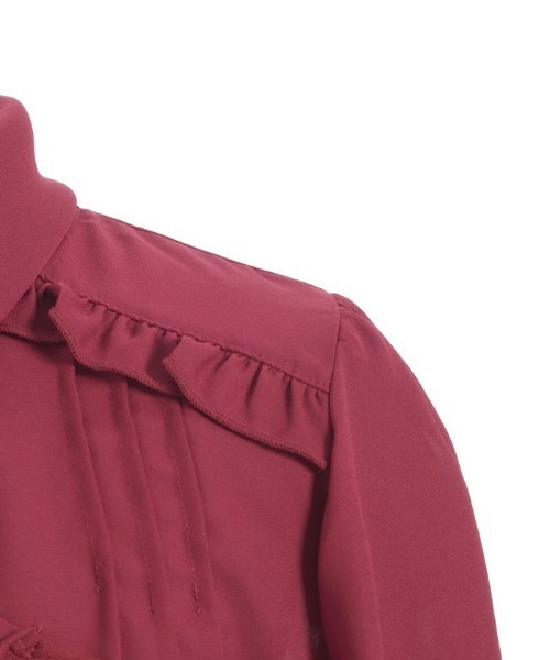 axes femme（アクシーズファム）の「レース使いリボンブラウス（シャツ/ブラウス・レディース・ブラック/レッド/キナリ・FREE）」の16枚目の写真