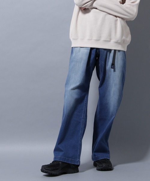 Gramicci(グラミチ)の「Gramicci/別注 BUGGY DENIM PANT(デニムパンツ・メンズ・ブラック/インディゴブルー/ブルー・S/M/L)」の2枚目の写真