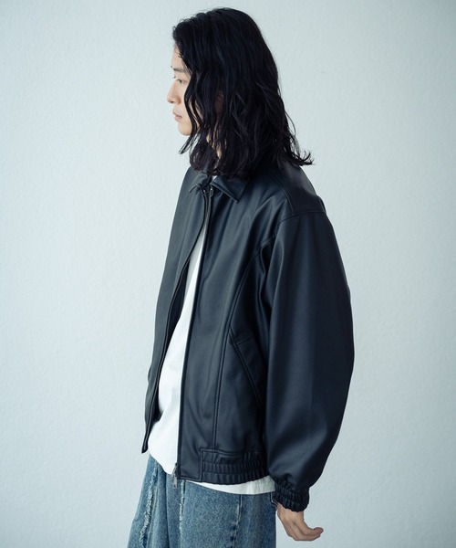RATTLE TRAP(ラトルトラップ)の「レギュラーカラー ボンバージャケット(ブルゾン・メンズ・グレー/ブラック・M/L)」の5枚目の写真