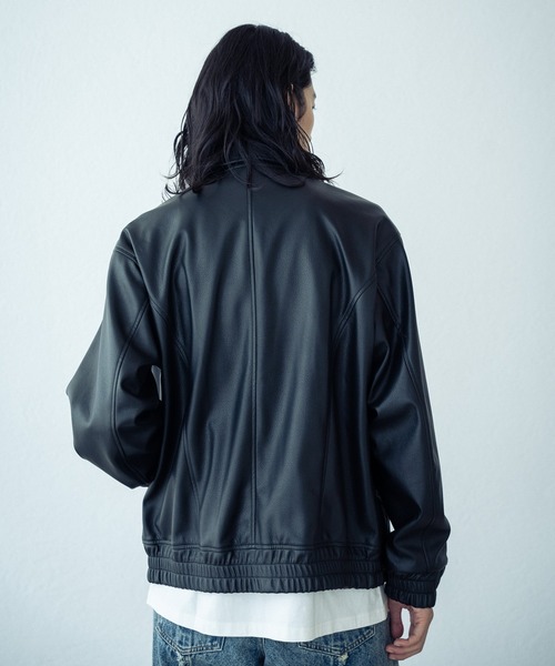 RATTLE TRAP(ラトルトラップ)の「レギュラーカラー ボンバージャケット(ブルゾン・メンズ・グレー/ブラック・M/L)」の7枚目の写真