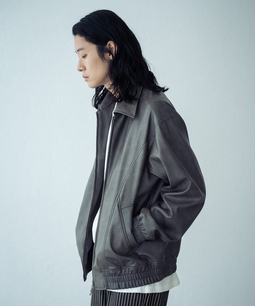 RATTLE TRAP(ラトルトラップ)の「レギュラーカラー ボンバージャケット(ブルゾン・メンズ・グレー/ブラック・M/L)」の16枚目の写真
