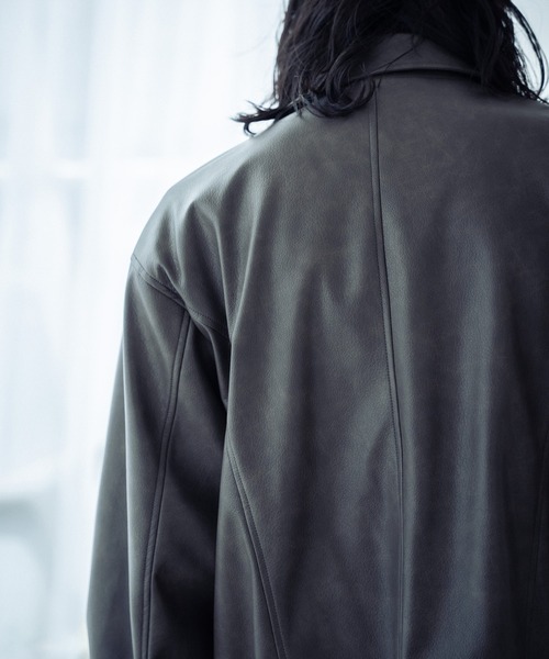RATTLE TRAP(ラトルトラップ)の「レギュラーカラー ボンバージャケット(ブルゾン・メンズ・グレー/ブラック・M/L)」の19枚目の写真