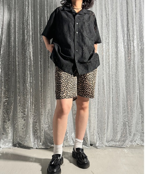 PROVOKE (プロヴォーク)の「OPEN COLLARSHIRT(シャツ/ブラウス・レディース・ブラック・FREE)」の1枚目の写真