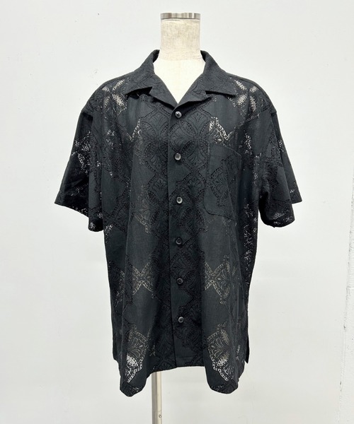 PROVOKE (プロヴォーク)の「OPEN COLLARSHIRT(シャツ/ブラウス・レディース・ブラック・FREE)」の2枚目の写真