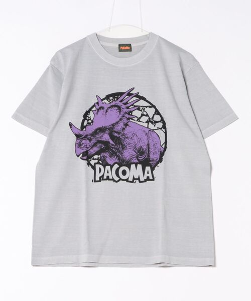ARCHIVER(アーカイバ)の「【W】【it】【PaCoMa/パコマ】Styraco saurus TEE (ADULT)(Tシャツ/カットソー・メンズ・ライトグレー/スミクロ/サックスブルー/オフホワイト・LARGE/X-LARGE/MEDIUM)」の1枚目の写真