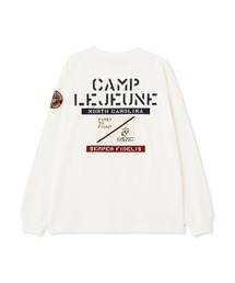 AVIREX（アヴィレックス）の「CAMP LEJEUNE PATCHED L/S T-SHIRT / キャンプレジューン パッチ 長袖Tシャツ / AVIREX / アヴィレックス（Tシャツ/カットソー）」