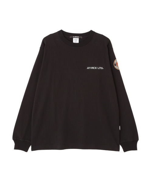 AVIREX(アヴィレックス)の「CAMP LEJEUNE PATCHED L/S T-SHIRT / キャンプレジューン パッチ 長袖Tシャツ / AVIREX / アヴィレックス(Tシャツ/カットソー・メンズ・ブルーグレー/オリーブ/ブラック/ホワイト・X-LARGE/XX-LARGE/MEDIUM/LARGE)」の8枚目の写真