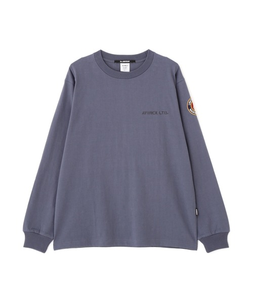 AVIREX(アヴィレックス)の「CAMP LEJEUNE PATCHED L/S T-SHIRT / キャンプレジューン パッチ 長袖Tシャツ / AVIREX / アヴィレックス(Tシャツ/カットソー・メンズ・ブルーグレー/オリーブ/ブラック/ホワイト・X-LARGE/XX-LARGE/MEDIUM/LARGE)」の11枚目の写真