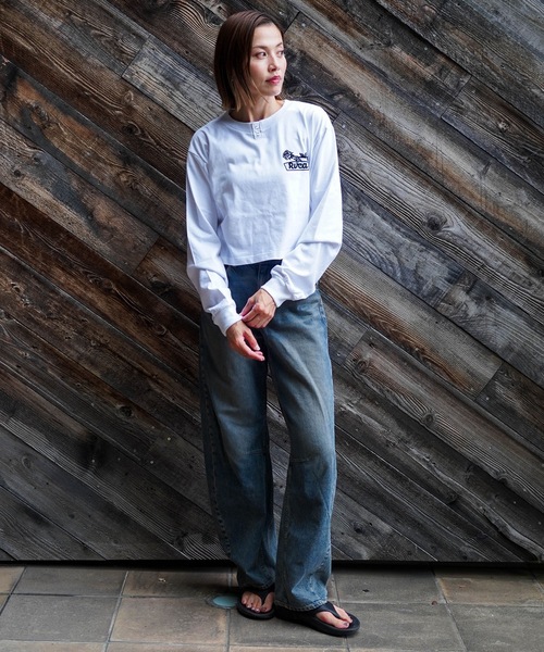 RVCA(ルーカ)の「RVCA レディース COSTA CROPPED LS TEE ロンT 【2025年秋冬モデル】/ルーカバックプリントショート丈長袖ロンT(Tシャツ/カットソー・レディース・ホワイト/ブラック/ピンク・SMALL/MEDIUM)」の18枚目の写真