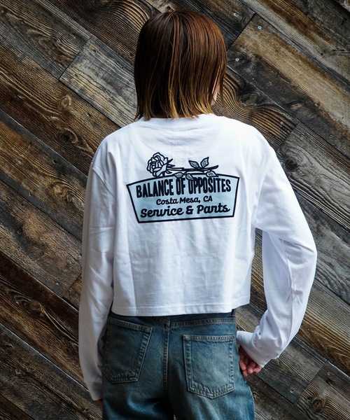 RVCA(ルーカ)の「RVCA レディース COSTA CROPPED LS TEE ロンT 【2025年秋冬モデル】/ルーカバックプリントショート丈長袖ロンT(Tシャツ/カットソー・レディース・ホワイト/ブラック/ピンク・SMALL/MEDIUM)」の22枚目の写真