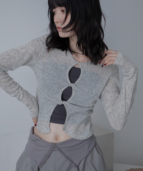 ツイストスラブシアートップス/2way（Tシャツ/カットソー）｜VACANCY