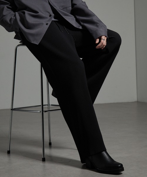 CIYOT（シヨウト）の「【CIYOT】ワイドプリーツパンツ（その他パンツ・メンズ・チャコール/ブラック/ダークネイビー/ブルーグレー・M/S/L）」の6枚目の写真