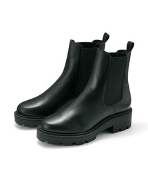 婦人　レザーチェルシーブーツ