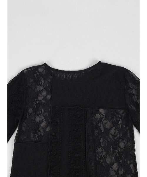 :ETHROF(イーサオブ)の「PATCHWORK LACE TOPS(Tシャツ/カットソー・レディース・オフホワイト/ブラック・FREE)」の20枚目の写真