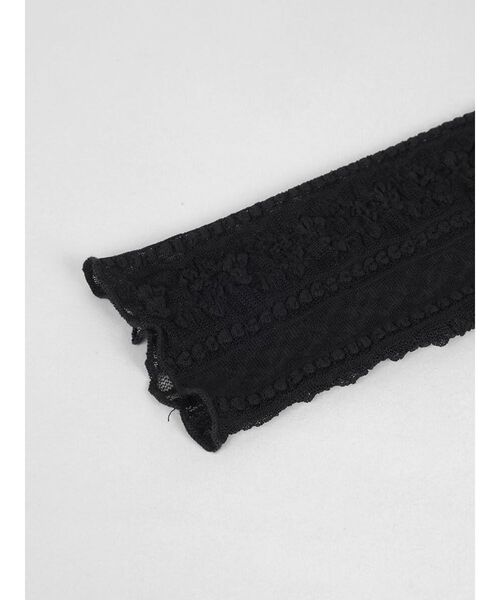 :ETHROF(イーサオブ)の「PATCHWORK LACE TOPS(Tシャツ/カットソー・レディース・オフホワイト/ブラック・FREE)」の22枚目の写真