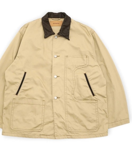 MATSUFUJI(マツフジ)の「【MATSUFUJI】 Connected Pockets Denim Jacket(カバーオール・メンズ・ベージュ・2/3)」の2枚目の写真